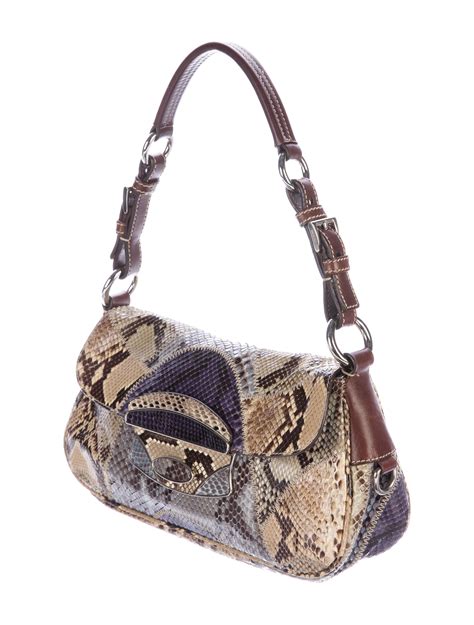 bag prada shoulder messenger pyton|Prada Python Shoulder Bag .